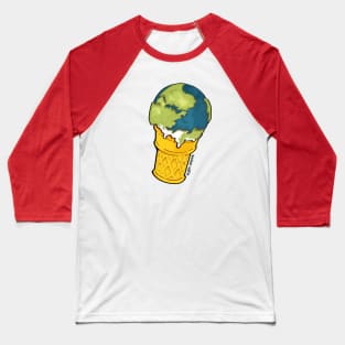 Global Warming Baseball T-Shirt